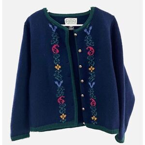 Vintage Blarney Woollen Mills Wool Cardigan Sweater